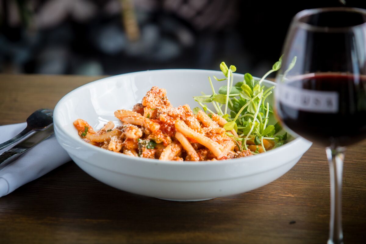 Pasta dishes for two will be featured at Barbusa in Little Italy on Valentine's Day.