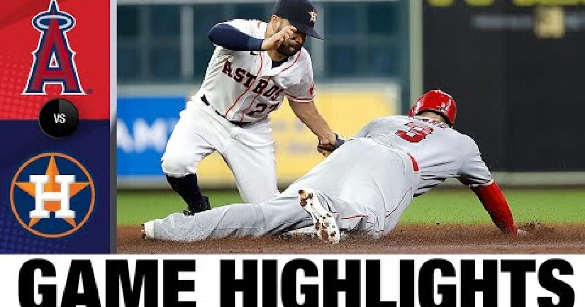 Angels vs. Astros highlights Los Angeles Times