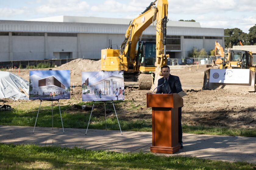 Southwestern College officials and developer Balfour Beatty broke ground Feb. 27 on the new Student Union complex at the college's Chula Vista campus.