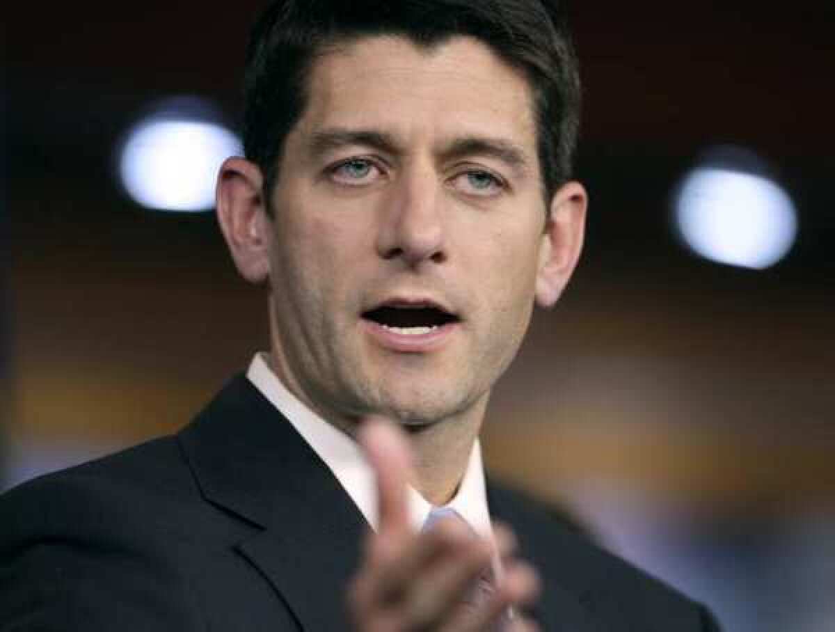 Rep. Paul D. Ryan (R-Wis.), seen here during an April 13, 2011 news conference on Capitol Hill, is the author of a leading GOP Medicare proposal.