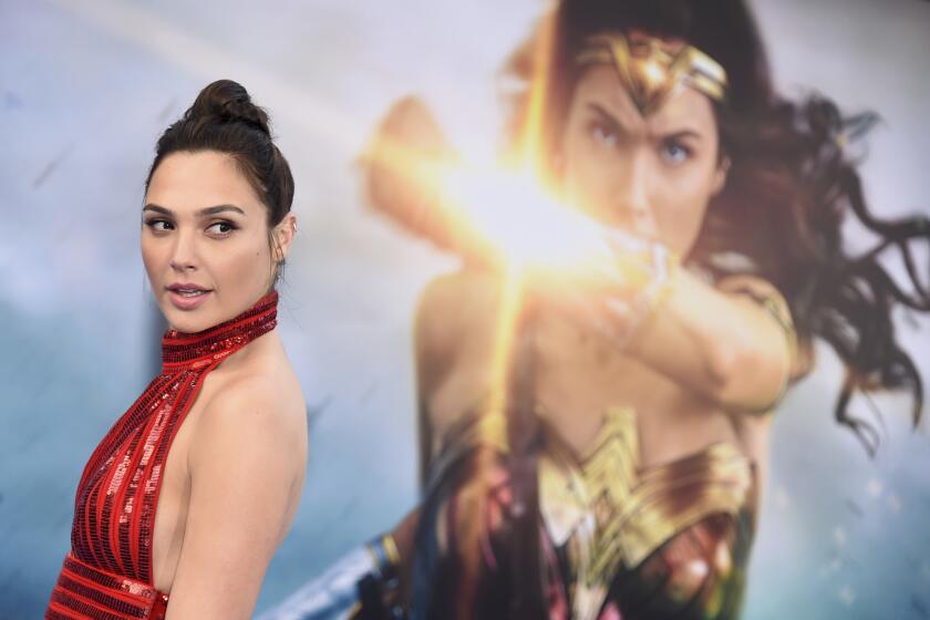 Gal Gadot at the "Wonder Woman" premiere in Los Angeles.