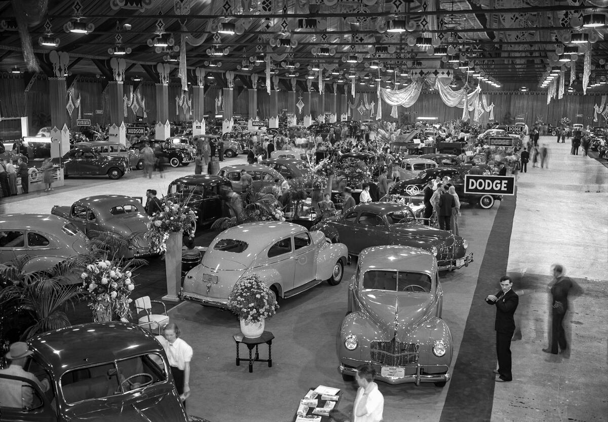 Automobile Show at Pan-Pacific Auditorium