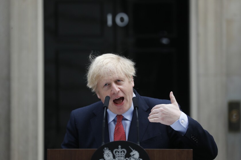 British Prime Minister Boris Johnson 