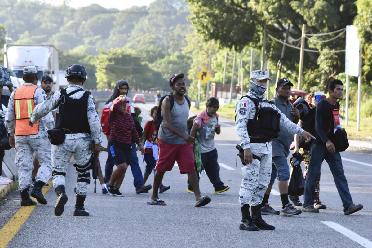 Agentes de la Guardia Nacional mexicana 