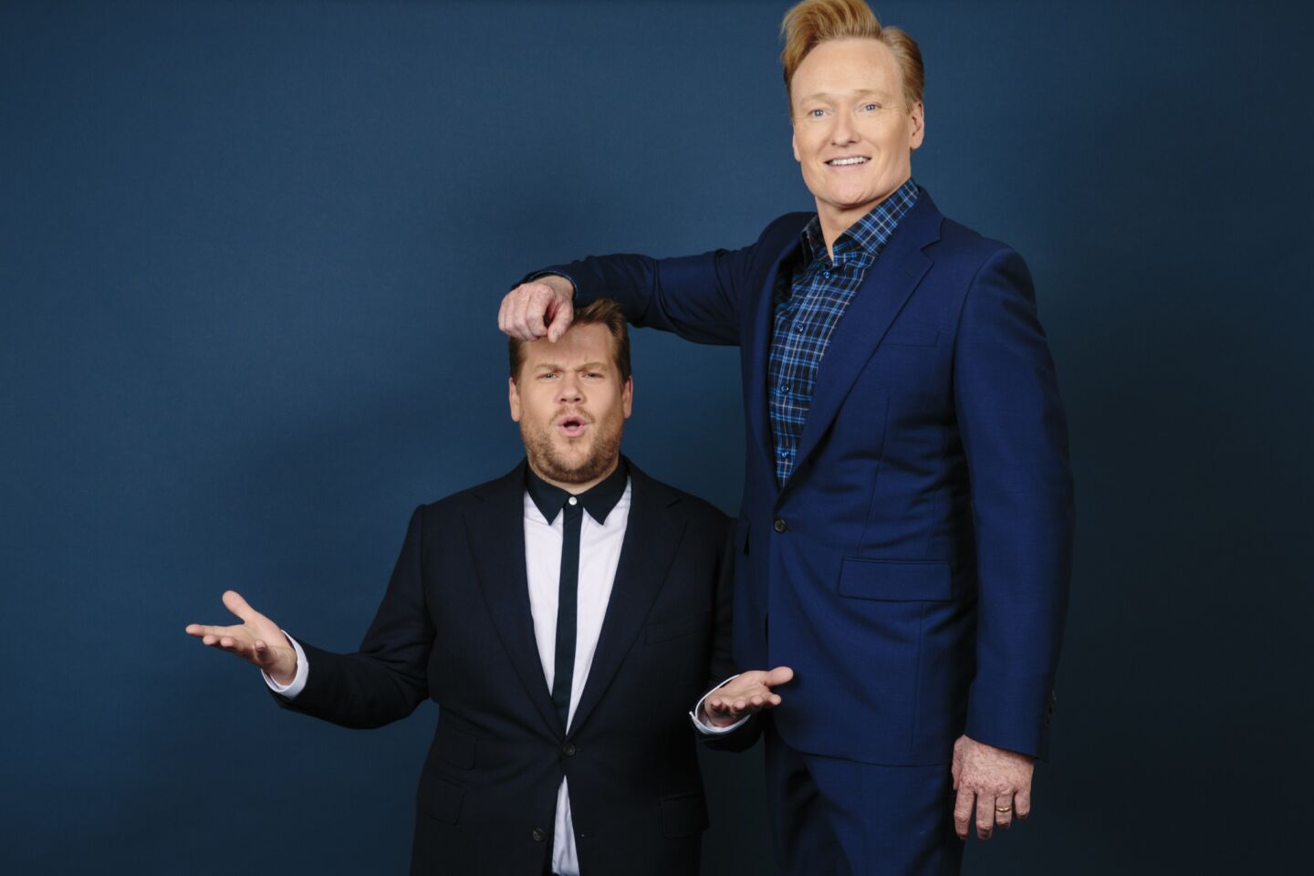 Celebrity portraits by The Times | Conan O'Brien and James Corden