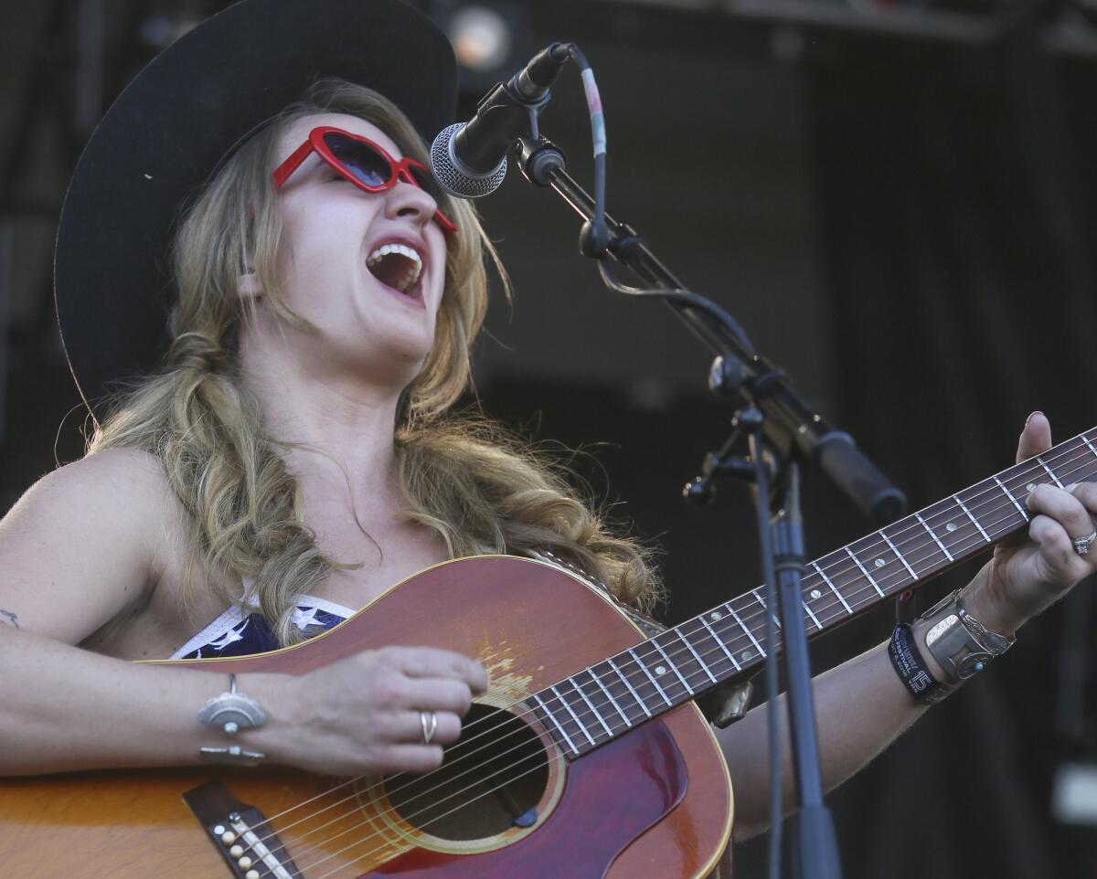 Country singer Margo Price shown performing Oct. 2 at the Austin City Limits Festival in Texas.