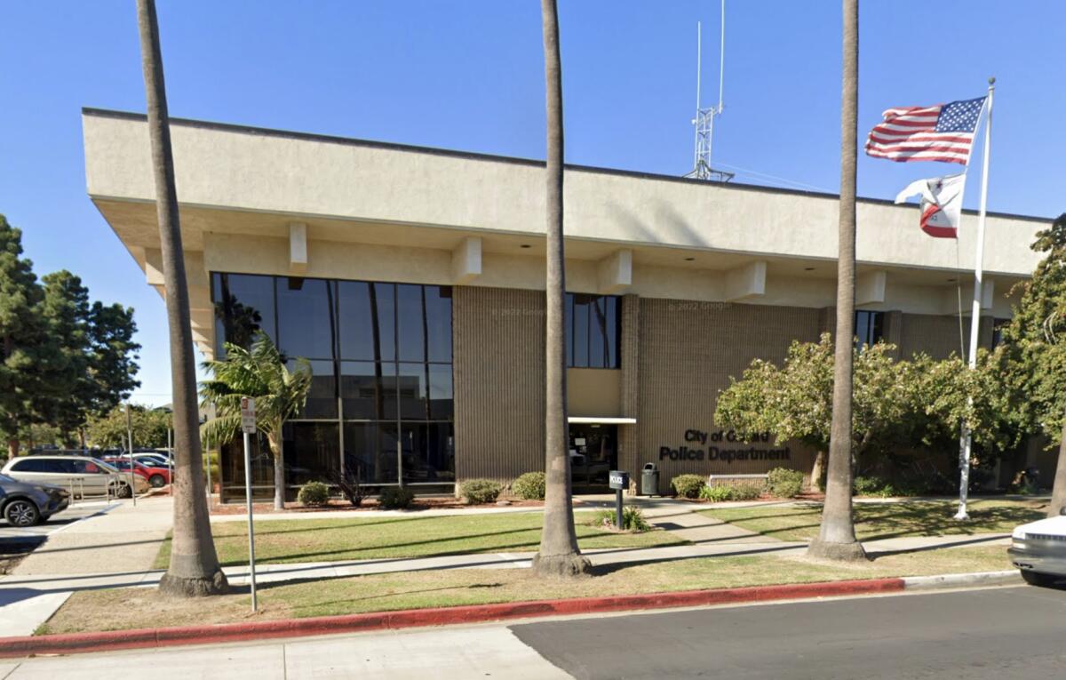 The exterior of the Oxnard Police Department building.
