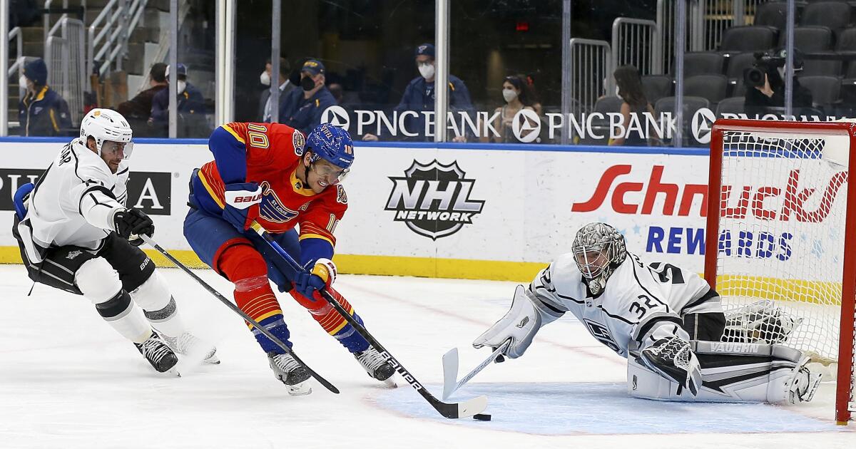 Quick earns 54th career shutout, Kings beat Blues 3-0