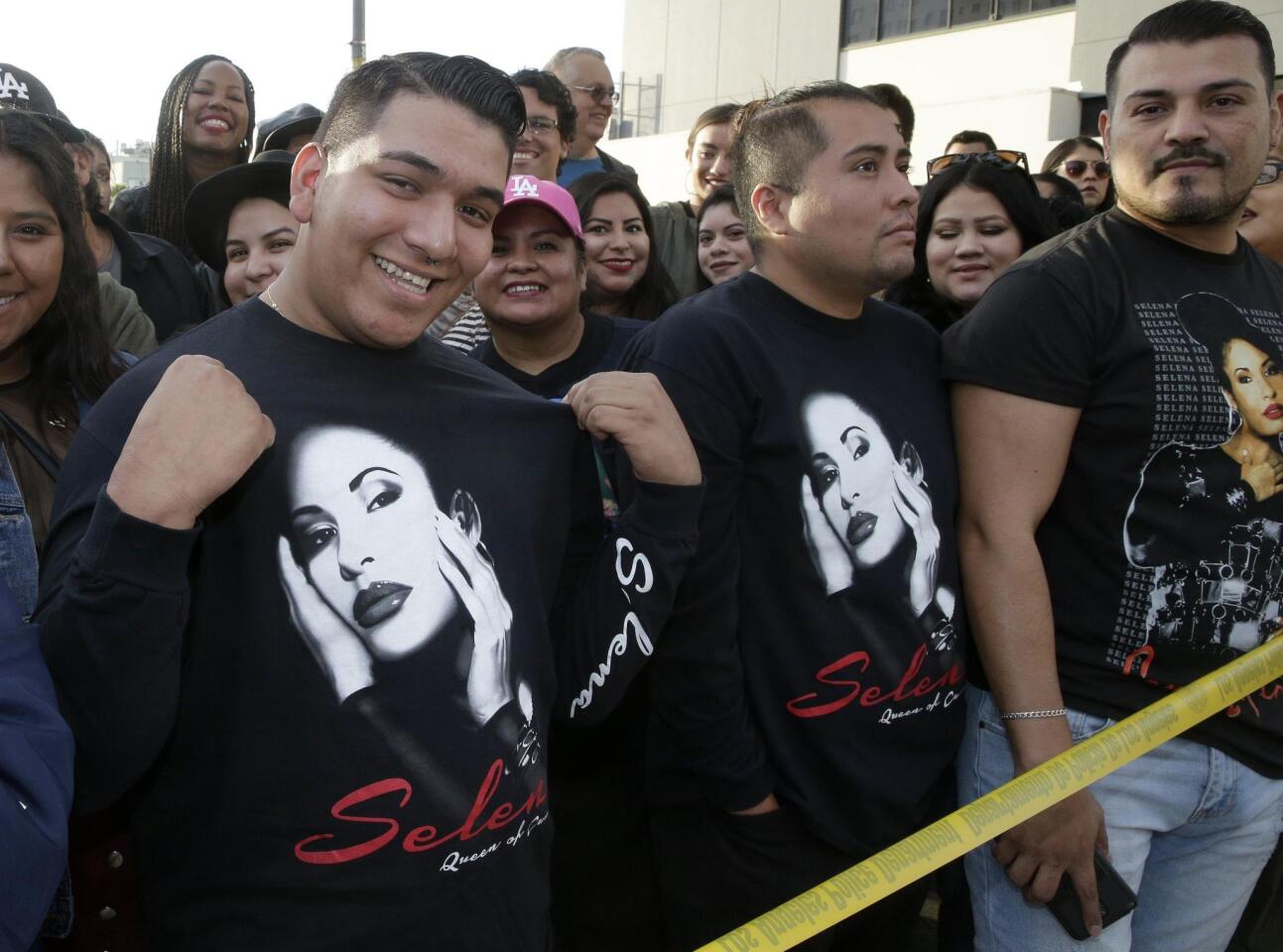 US-Mexican singer Selena Quintanilla honored with a posthumous star on the Hollywood Walk of Fame