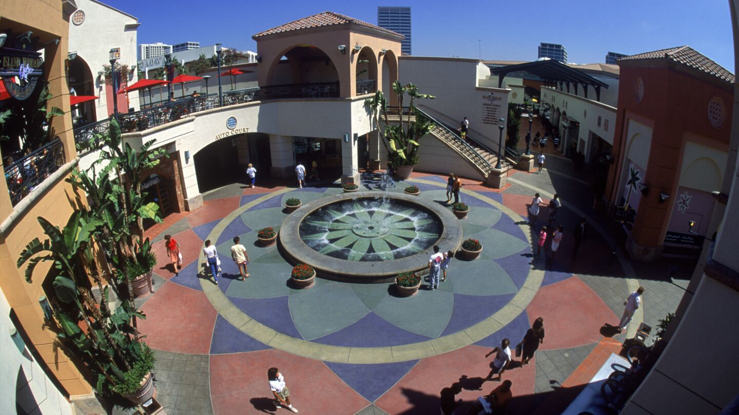 Jon Jerde designed Fashion Island, an upscale shopping center in Newport Beach.