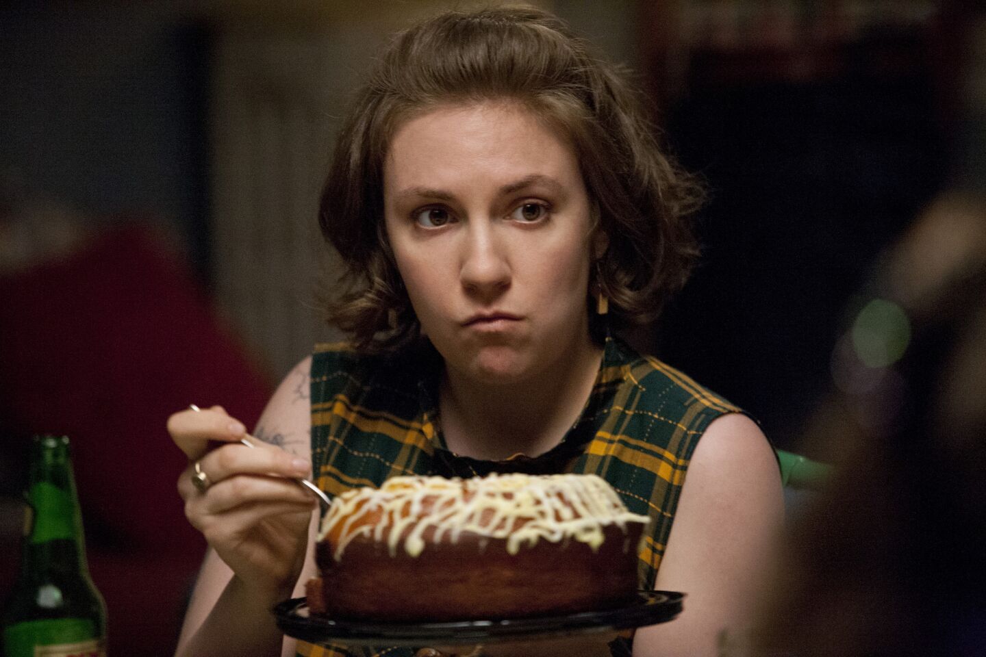 Comedy seriesLead actress in a comedy: Lena dunham (Hannah Horvath) Supporting actor in a comedy: Adam Driver (Adam Sackler) Director for a comedy: Lena Dunham ("On All Fours")