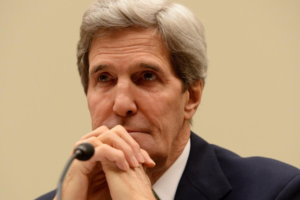Secretary of State John Kerry at the House Foreign Affairs Committee hearing "The Iran Nuclear Deal -- Does it Further US National Security?"