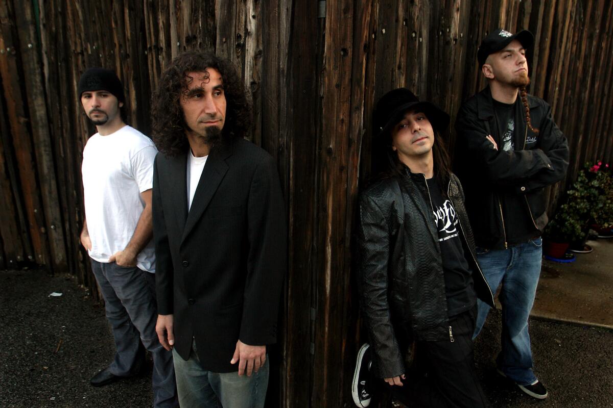 Members of the band System of a Down are John Dolmayan, Serj Tankian, Daron Malakian and Shavo Odadjian. The band is launching a tour to bring awareness to the Armenian Genocide, as well as joining with Rep. Adam Schiff (D-Burbank) to seek formal recognition of the genocide, on its 100-year anniversary, by the United States and Turkey.
