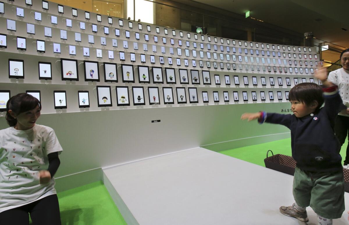 A display of Android-powered tablets in Japan. Andy Rubin, who recently left Google to form his own hardware-focused company, was the co-founder of Android.
