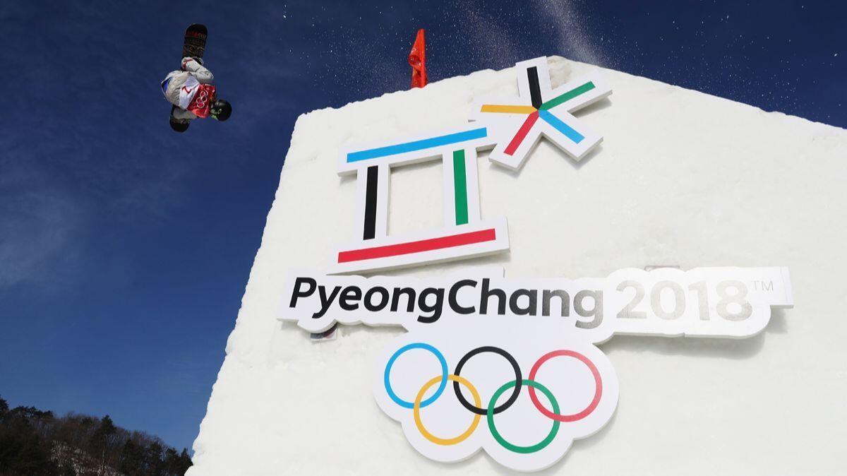 Jamie Anderson competes during the Snowboard Ladies' Big Air Qualification at the PyeongChang 2018 Winter Olympic Games on Monday.