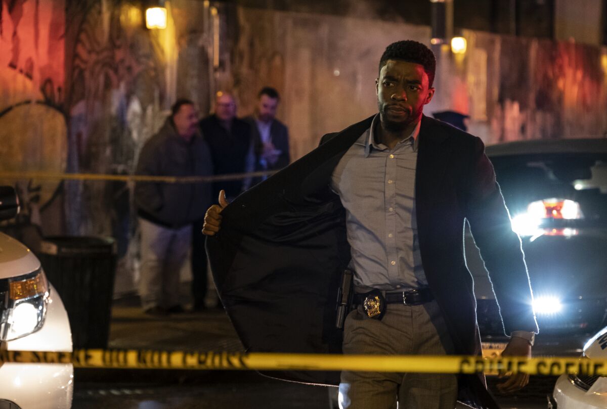 Chadwick Boseman in “21 Bridges”  (2019).