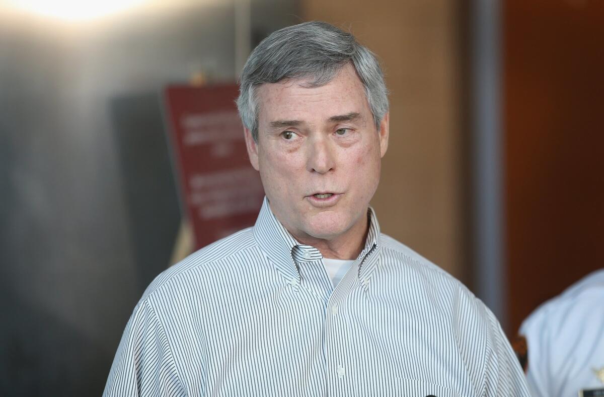 Robert McCulloch, the prosecuting attorney for St. Louis County, at a news conference in March.