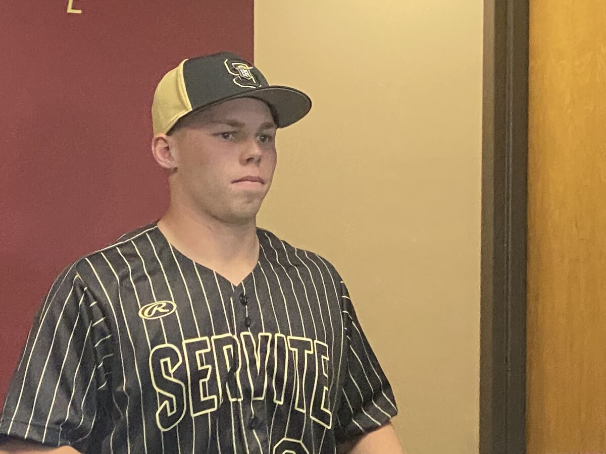 Jarrod Hocking of Servite.