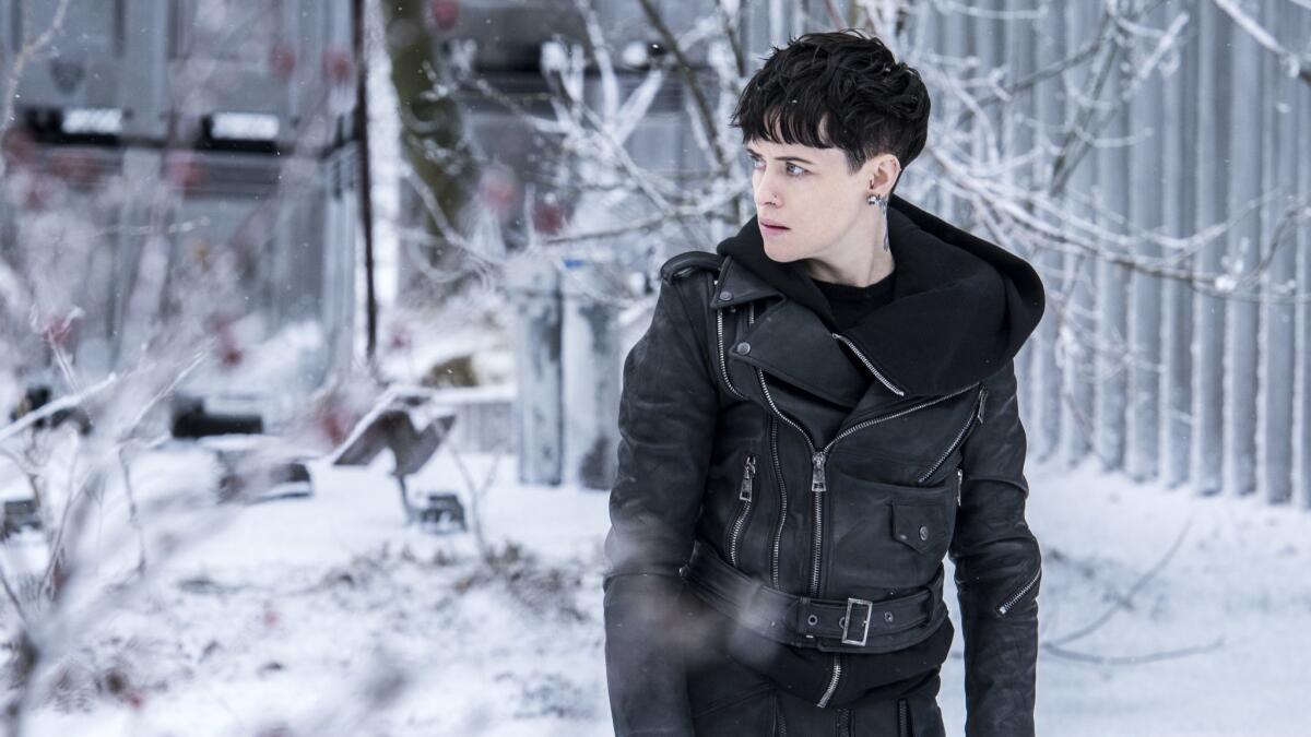 Claire Foy in a scene from "The Girl in the Spider's Web."