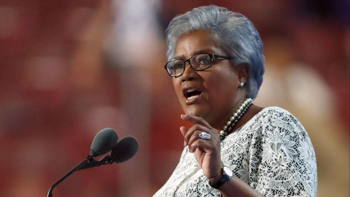 Donna Brazile in July 2016 at the Democratic National Convention in Philadelphia.