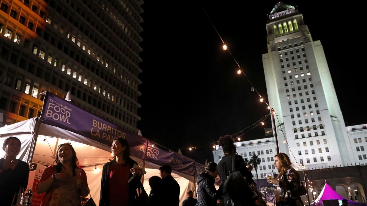 Los Angeles Times Food Bowl Night Market at Grand Park in Los Angeles, Calif., on May 16, 2018.