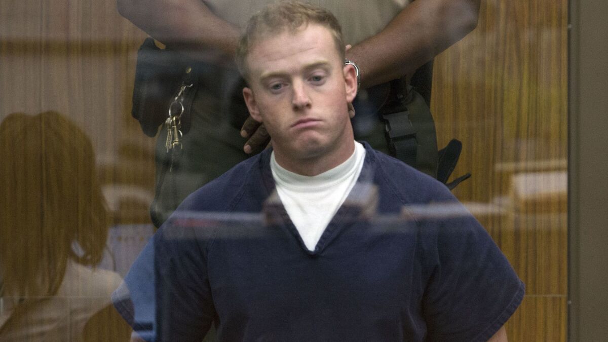 Former Marine Cpl. Kevin Coset, seen here during his arraignment in Vista on Feb. 26, 2013, pleaded guilty last month to murder in the 2012 slaying of Alvin Bulaoro, whose body was found nearly two weeks after he'd gone missing.