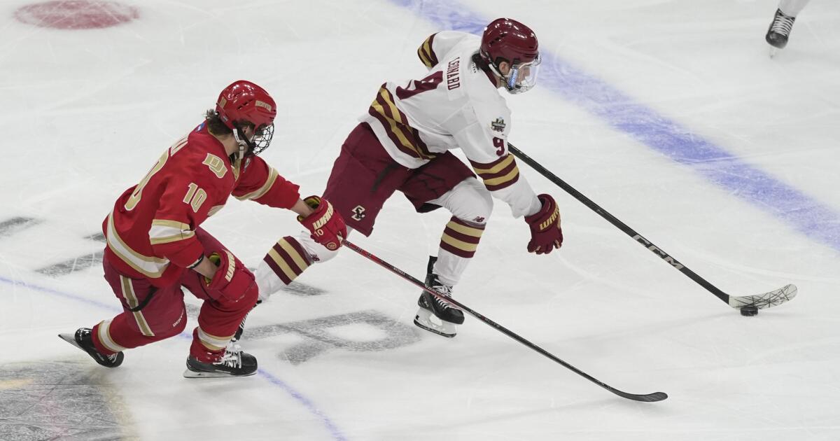 Capitals top prospect Ryan Leonard returns to Boston College instead of NHL playoffs