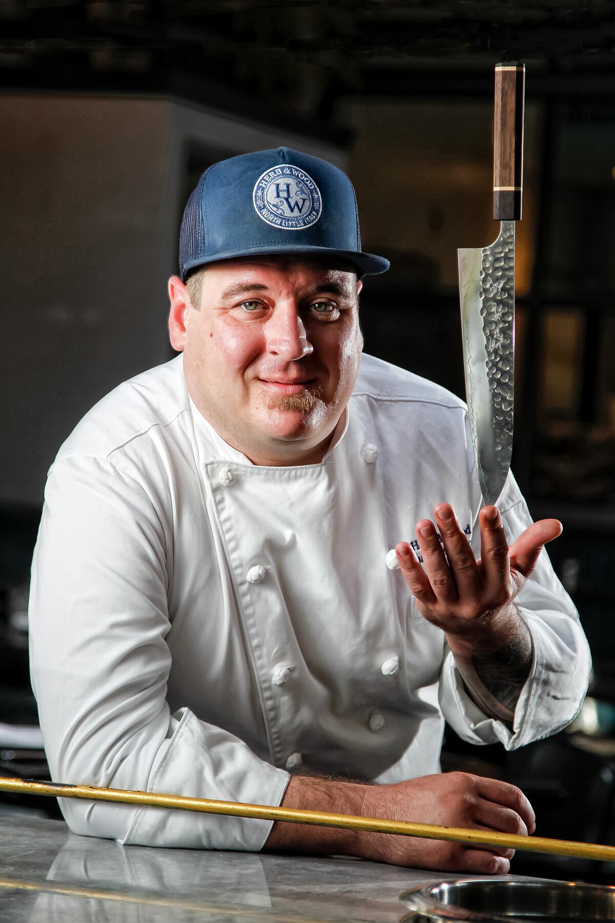 Chef-partner Shane McIntyre of Herb & Wood in Little Italy. | (Eduardo Contreras/Union-Tribune)