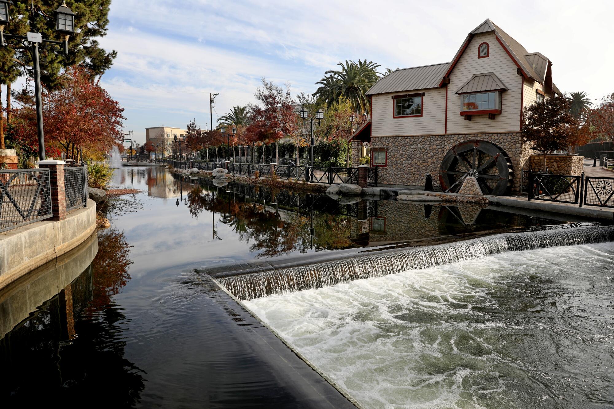 Mill Creek is an example of how water flows through canals in Bakersfield. 