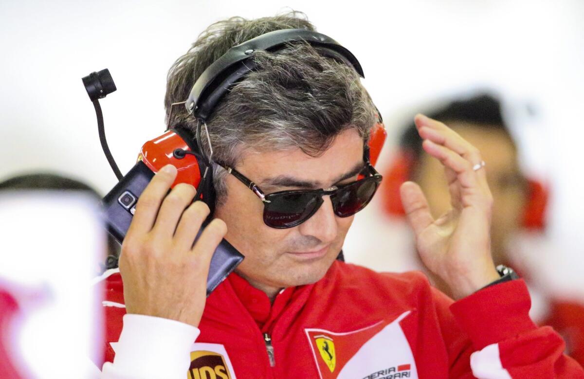 Marco Mattiacci, seen at practice this week for the Chinese Grand Prix in Shanghai after being named head of Ferrari's Formula One team, most recently was manager of the automaker's North American operations.