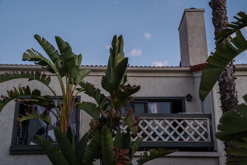 A view of Nahal Connie Dadkhah's balcony in Rancho Penasquitos on July 14, 2022.