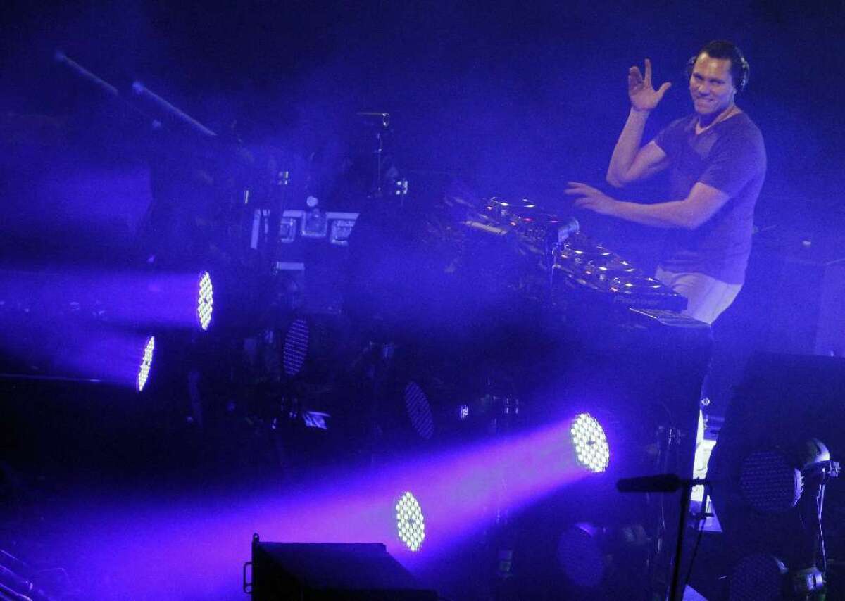 The DJ onstage in San Diego in 2011.