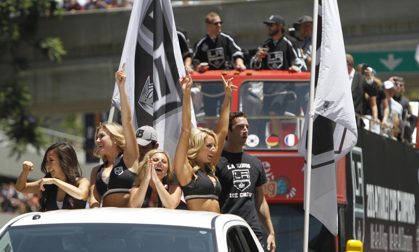 Kings fans celebrate the 2014 Stanley Cup