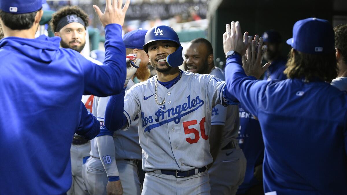 Mookie Betts homers twice as Dodgers dominate New York Yankees - Los  Angeles Times