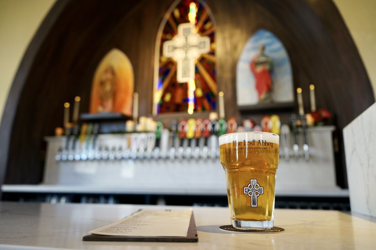 The Church is home to The Lost Abbey's biggest tap tower out of all its locations.