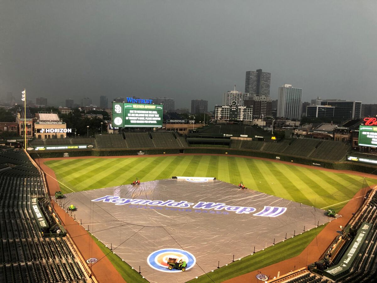 Cubs rained out, Steele will start Game 1 on Tuesday