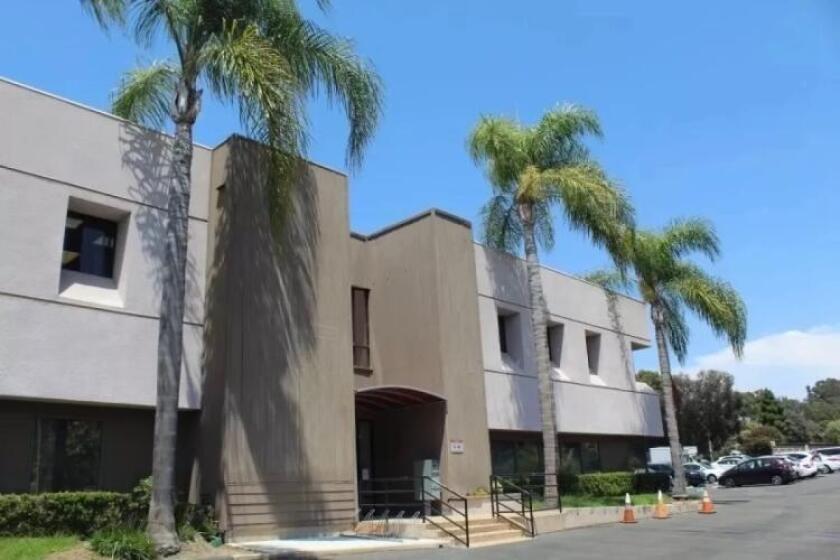 The exterior of the San Dieguito Union High School District office building last fall.