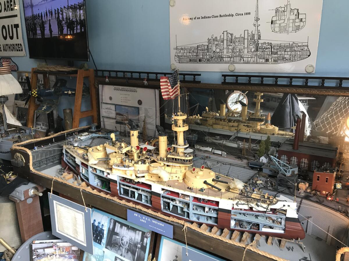 Handmade ship models at the Nautical History Gallery & Museum at Liberty Station
