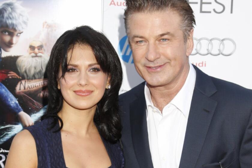 Actor Alec Baldwin (here with wife Hilaria Thomas) may get an NBC talk show.