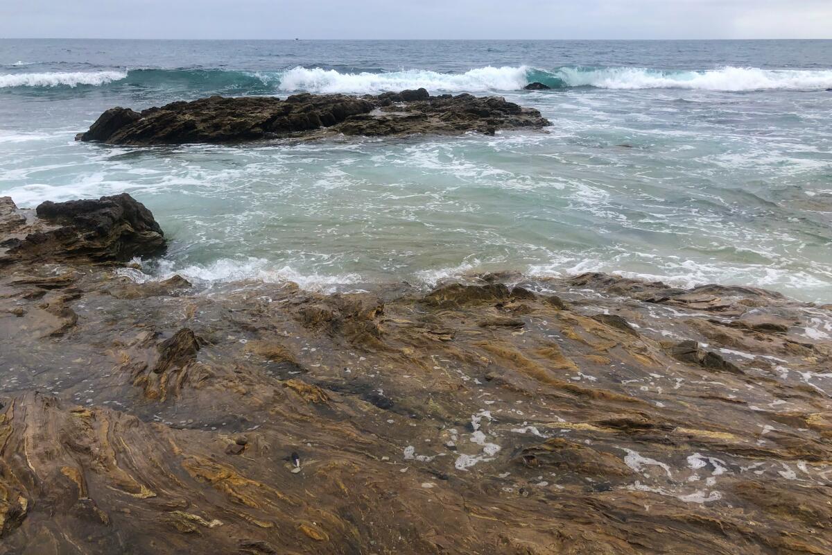 The Crystal Code tidepools off Reef Point are best visited during low-tide.