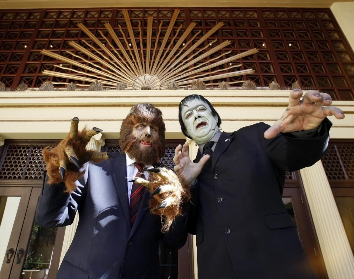 Photo Gallery: Frankenstein vs. Wolf Man in debate