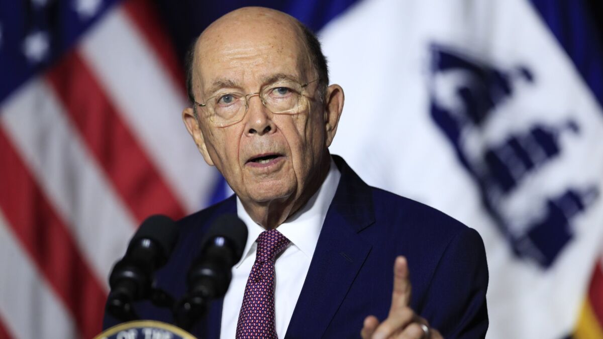 Commerce Secretary Wilbur Ross' decision to ask 2020 census respondents if they are citizens has been challenged in a suit by a dozen states and cities.