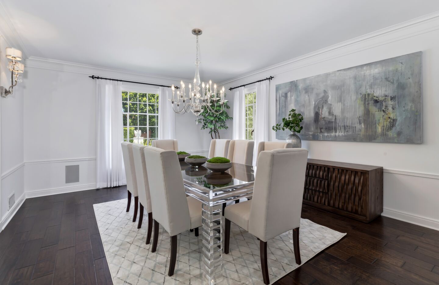 The dining room.