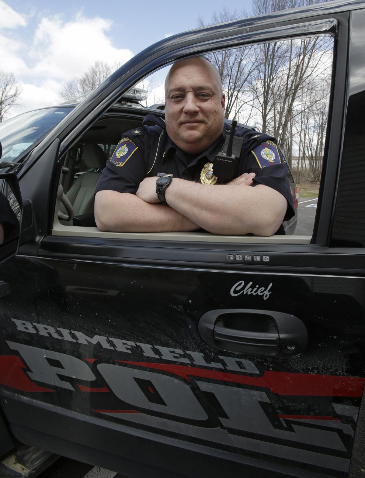 Brimfield Police Chief David Oliver uses the reach of his department's increasingly popular Facebook page to interact with residents and take to task criminals and other ne'er-do-wells in messages that mix humor and blunt opinion.