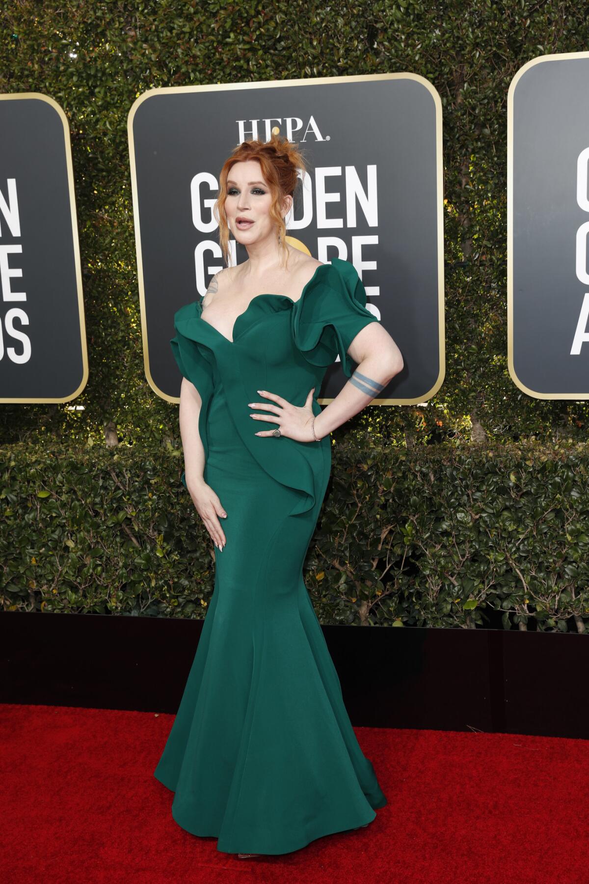 Our Lady J arrives at the 76th Golden Globes at the Beverly Hilton in Beverly Hills on Jan. 6.
