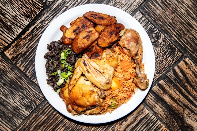 Big African Plate from Mama D's in Boyle Heights