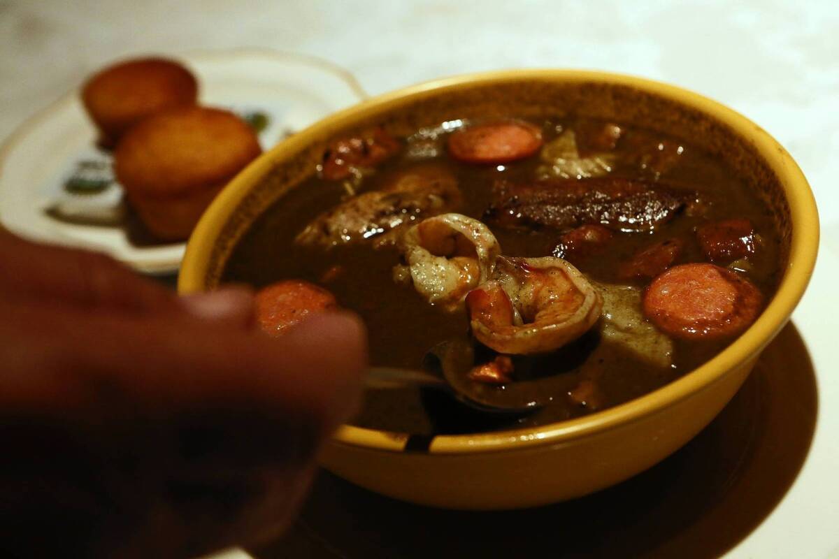 Happiness begins with a bowl of transcendent — even healthful — gumbo at Big Mama's Rib Shack in Pasadena.