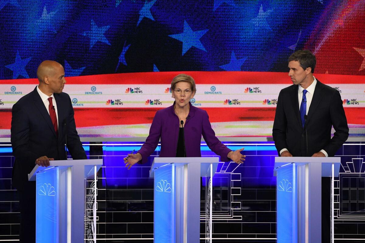 Candidates at June 2019 presidential debate