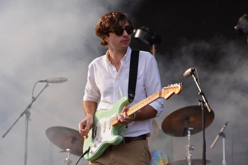 Martin Courtney of Real Estate performs during Pitchfork Music Festival at Union Park.
