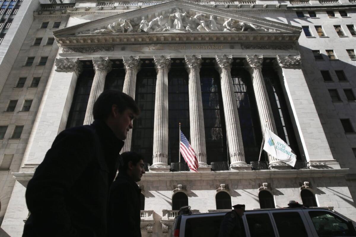 Halliburton Co. wants to make it harder for investors to bring a certain kind of class-action lawsuit for securities fraud. Above, the New York Stock Exchange in February.